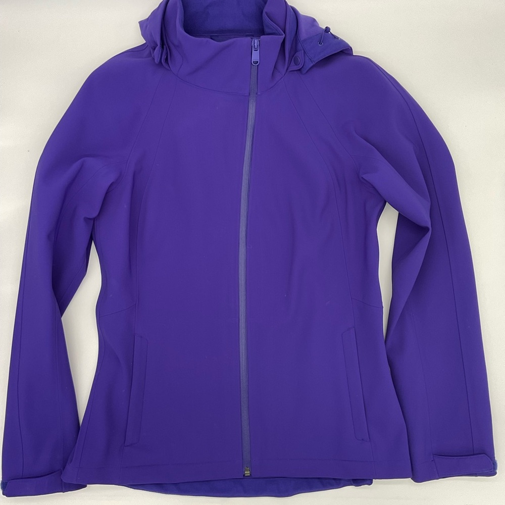 Athleta Soft Shell Jacket Removal Hood, Medium